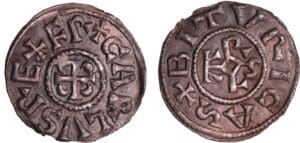 Charlemagne (768-814) - Denier (Bourges) Charlemagne (768-814) - Denier (Bourges)