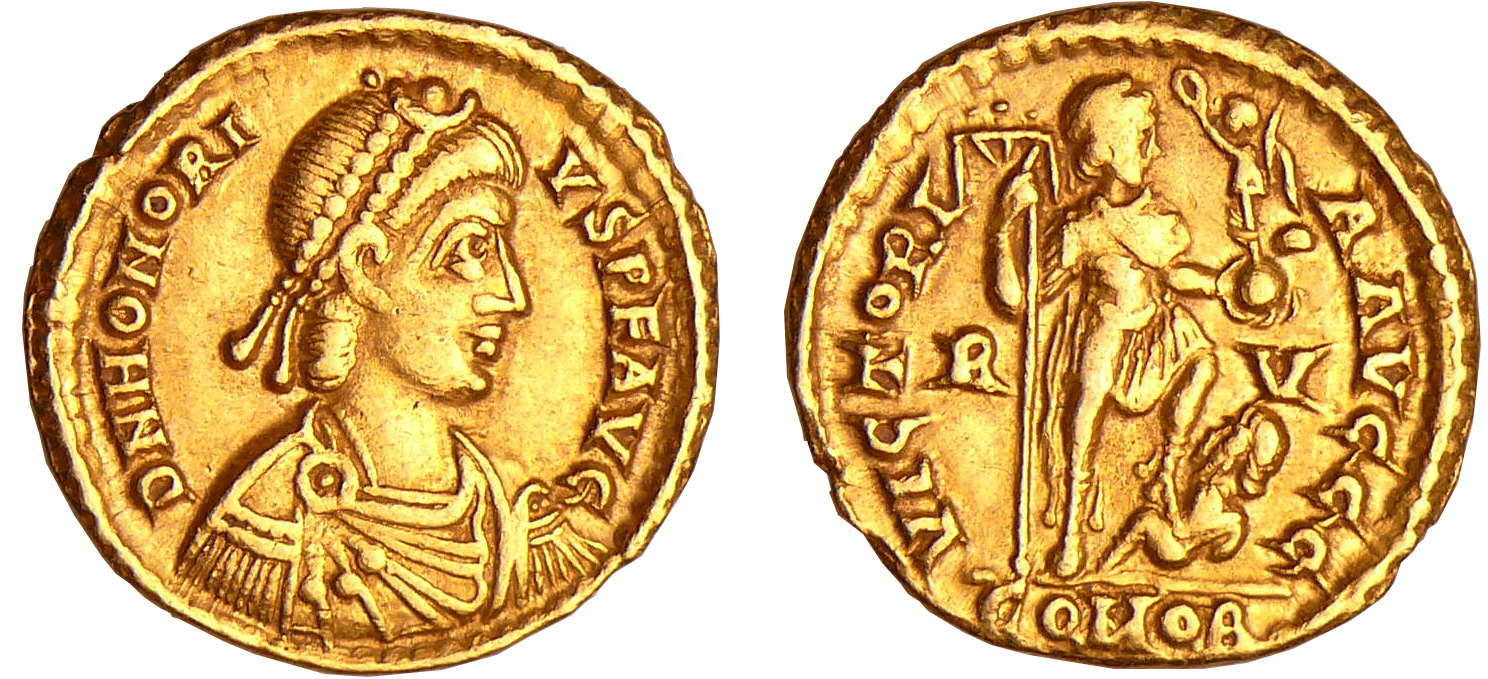 Honorius - Solidus (395-402, Ravenne) Honorius - Solidus (395-402, Ravenne)