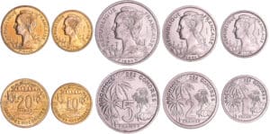 Comores - Série des 5 essais 1965 Comores - Série des 5 essais 1965