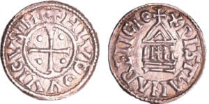 Louis 1er Le Pieux (814-840) - Denier au temple Louis 1er Le Pieux (814-840) - Denier au temple