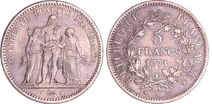 Troisième république (1871-1940) - 5 francs Hercule 1871 A (Paris)