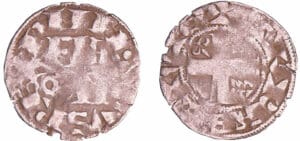 Philippe II  Auguste (1180-1223) - Denier d'Arras - 2ème type