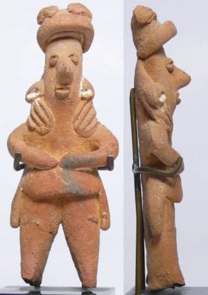 Précolombien - Mexique - Civilisation Michoacan - Idole en terre cuite - 400 av. / 100 ap. J.-C.