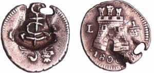 Saint-Domingue (Haïti) - 1/2 escalin du Cap ND (1792-1802) Saint-Domingue (Haïti) - 1/2 escalin du Cap ND (1792-1802)