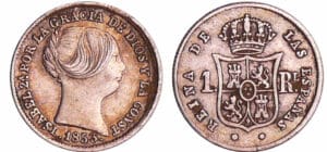 Espagne - Isabel II (1833-1868) - 1 real 1853 Espagne - Isabel II (1833-1868) - 1 real 1853