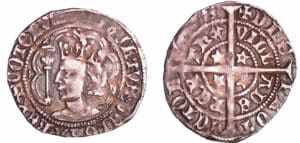 Ecosse - Robert II (1371-1390) - Halfgroat (Perth) Ecosse - Robert II (1371-1390) - Halfgroat (Perth)