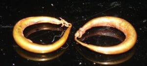 Romain - Boucles d'oreilles en or - 200 / 300 ap. J.-C.