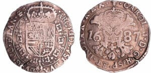 Belgique - Charles II (1665-1700) - Patagon 1687 (Bruges)