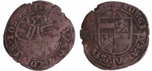 Belgique - Principauté de Liége - George de Oostenrijk (1544-1557) - Brûlé de 4 sols 1546
