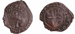 François 1er (1515-1547) - Denier coronat de Provence Aix et Marseille