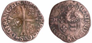 Louis XIII (1610-1643) - Quinzain contremarqué au lis