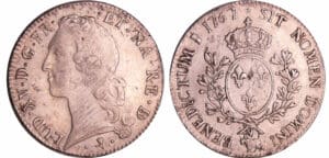 Louis XV (1715-1774) - Ecu de Béarn au bandeau - 1767 (Pau) Louis XV (1715-1774) - Ecu de Béarn au bandeau - 1767 (Pau)