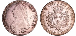 Louis XVI (1774-1792) - Ecu aux branches d’olivier - 1779 L (Bayonne) Louis XVI (1774-1792) - Ecu aux branches d’olivier - 1779 L (Bayonne)