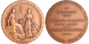 Canal de Suez - Médaille - Compagnie Universelle du Canal Maritime de Suez 1869