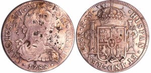Chine - Carlos III (1759-1788) - 8 reales 1788 contremarqué