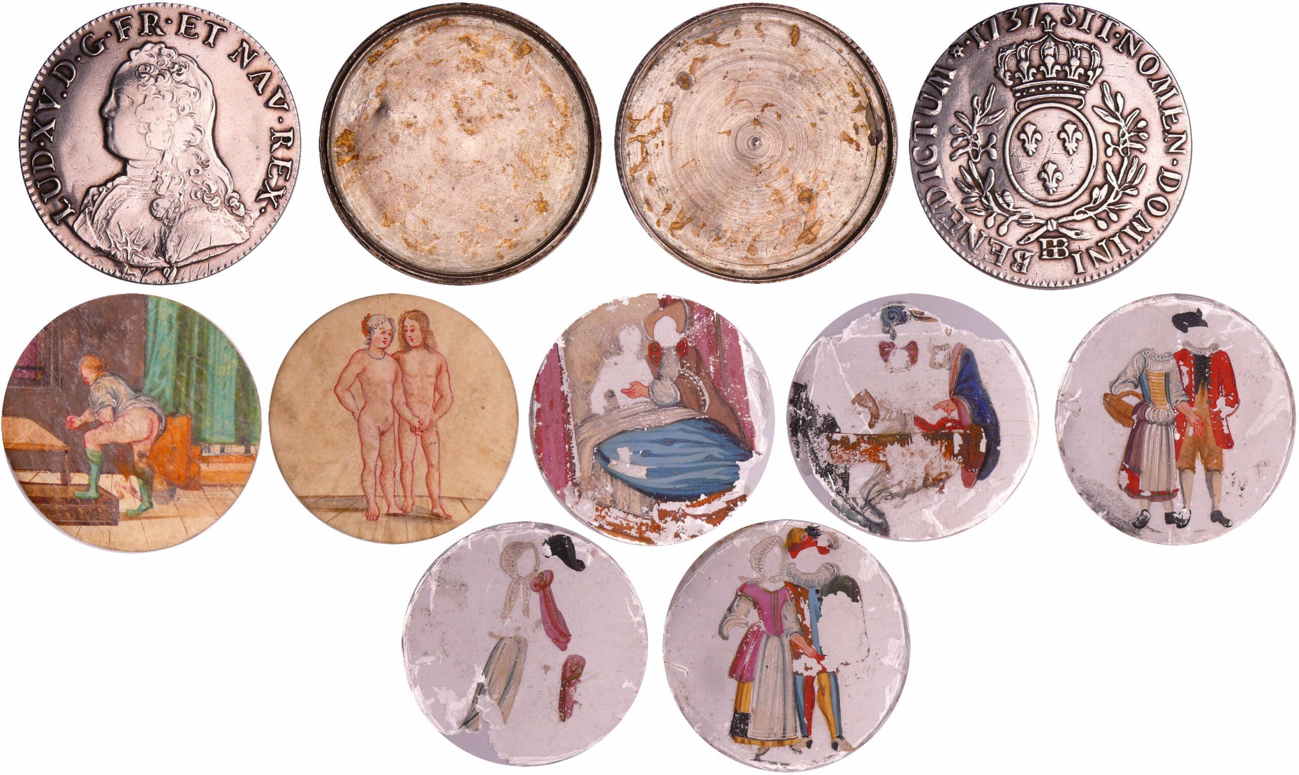 Louis XV (1715-1774) - Ecu aux branches d’olivier - 1738 BB (Strasbourg) boite contenant des images Louis XV (1715-1774) - Ecu aux branches d’olivier - 1738 BB (Strasbourg) boite contenant des images