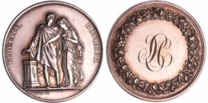 Jeton de mariage en argent - 1844