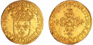 Louis XIII (1610-1643) - Ecu d’or frappe au marteau - 1637 A (Paris)