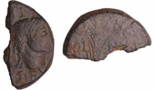 Agrippa et Auguste - 1/2 As (10-14 av. J.-C., Nîmes) Agrippa et Auguste - 1/2 As (10-14 av. J.-C., Nîmes)