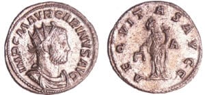 Carin - Aurélianus (283-284, Lyon) - La Pudeur Carin - Aurélianus (283-284, Lyon) - La Pudeur