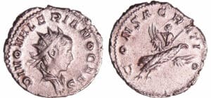 Valérien II - Antoninien (258, Cologne) - Valérien II sur un aigle