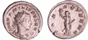 Philippe II - Antoninien (247, Rome) - La Paix Philippe II - Antoninien (247, Rome) - La Paix