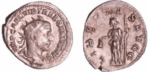 Trébonien Galle - Antoninien (251, Milan) - La Liberté Trébonien Galle - Antoninien (251, Milan) - La Liberté
