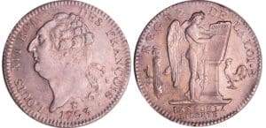 Constitution (1791-1792) - Ecu de 6 livres type FRANCOIS 1793 W (Lille) Constitution (1791-1792) - Ecu de 6 livres type FRANCOIS 1793 W (Lille)