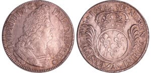 Louis XIV (1643-1715) - Ecu aux palmes - 1697 A (Paris) flan neuf
