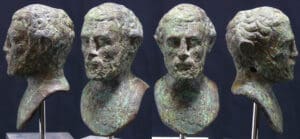 Romain - Buste en bronze - 100 / 200 ap. J.-C.