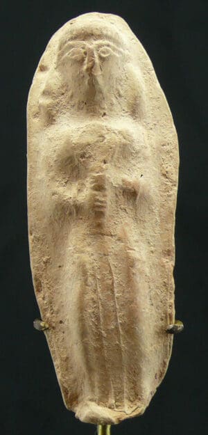 Phénicie, hellénistique - Plaquette en terre cuite - 400 / 300 av. J.-C. Phénicie, hellénistique - Plaquette en terre cuite - 400 / 300 av. J.-C.