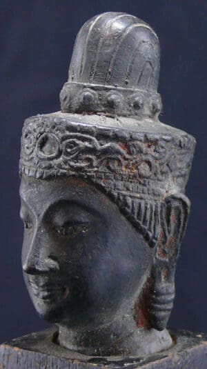 Asie - Tête de Boudha en bronze