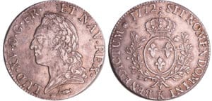 Louis XV (1715-1774) - Ecu à la vieille tête - 1772 K (Bordeaux)