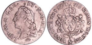 Louis XV (1715-1774) - Ecu à la vieille tête - 1774 N (Montpellier)