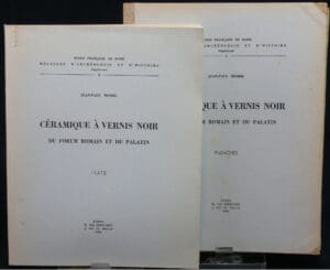 Céramique à vernis noir du Forum romain et du Palatin - 2 tomes - Jean-Paul Morel 1965