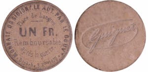 Siège de Langres 1870 - 1 franc en carton Siège de Langres 1870 - 1 franc en carton