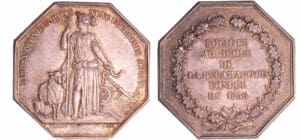 Jeton en argent - Société agricole de la basse Camargue fondée en 1836