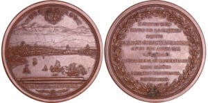 Suisse - Médaille - Hommage de la république de Genève à P. de la Closure 1739