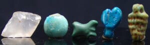 Egypte - Basse époque - Lot de 5 objets - 664 / 332 av. J.-C. (26ème-30ème dynastie)