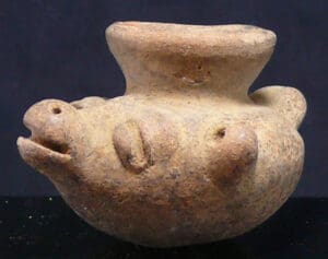 Précolombien - Vase zoomorphe en terre cuite - 800 / 1500 ap. J.-C.