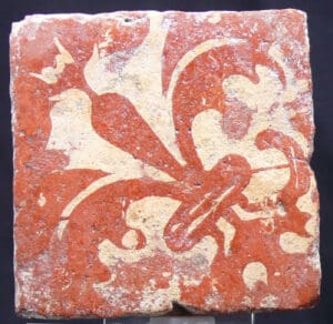 Médiéval - Carreau en terre cuite - 1300 / 1500 ap. J.-C.