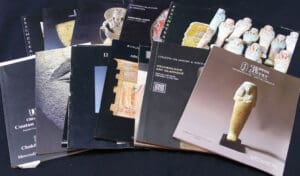 Lot de 15 catalogues de vente d'archéologie