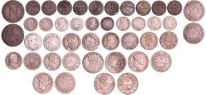 Napoléon 1er (1799-1814) - Lot de 22 monnaies en argent et bronze Napoléon 1er (1799-1814) - Lot de 22 monnaies en argent et bronze