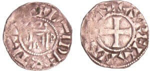 Orléanais - Evêché d'Orléans - Denier (avant 1000). Orléanais - Evêché d'Orléans - Denier (avant 1000).