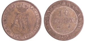 Guyane - Louis-Philippe 1er (1830-1848) - 10 centimes 1846 A (Paris)