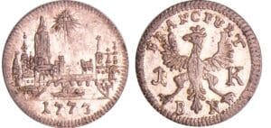 Allemagne - Frankfurt - Kreuzer 1773 BN