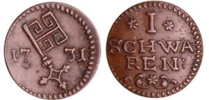 Allemagne - Bremen, Stadt - Silberabschlag von den Stempeln des Schwaren 1731