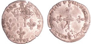 Henri III (1574-1589) - Sol parisis - 1578 H (La Rochelle)