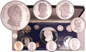 Panama - Coffret Proof 1976 9 monnaies Panama - Coffret Proof 1976 9 monnaies