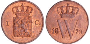 Pays-Bas - Willem III (1849-1890) - 1 cent 1870 Pays-Bas - Willem III (1849-1890) - 1 cent 1870